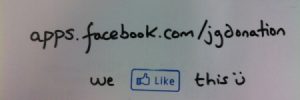 facebook justgiving donation service PIC